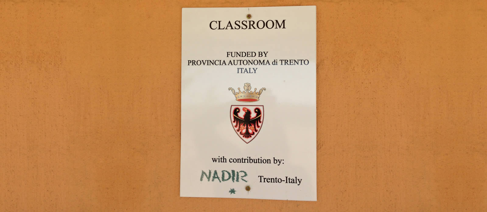 Mammadù Non Profit Organization - La Struttura - Aule Finanziate dalla Provincia Autonoma di Trento